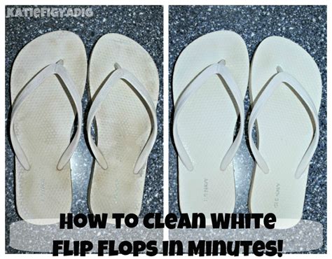 white flip flops cleaner